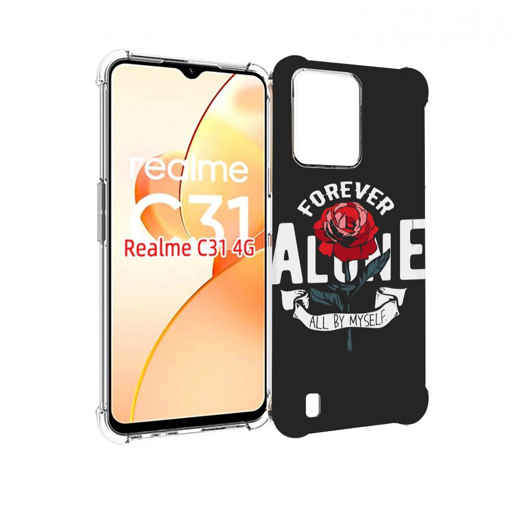 

Чехол MyPads Alone для OPPO Realme C31, Прозрачный, Tocco