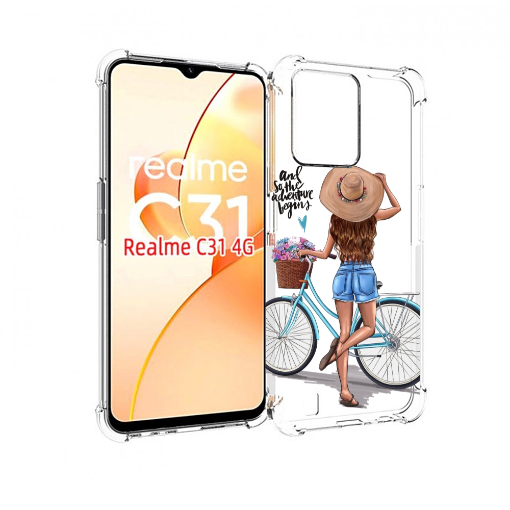 

Чехол MyPads Adventure женский для OPPO Realme C31, Прозрачный, Tocco