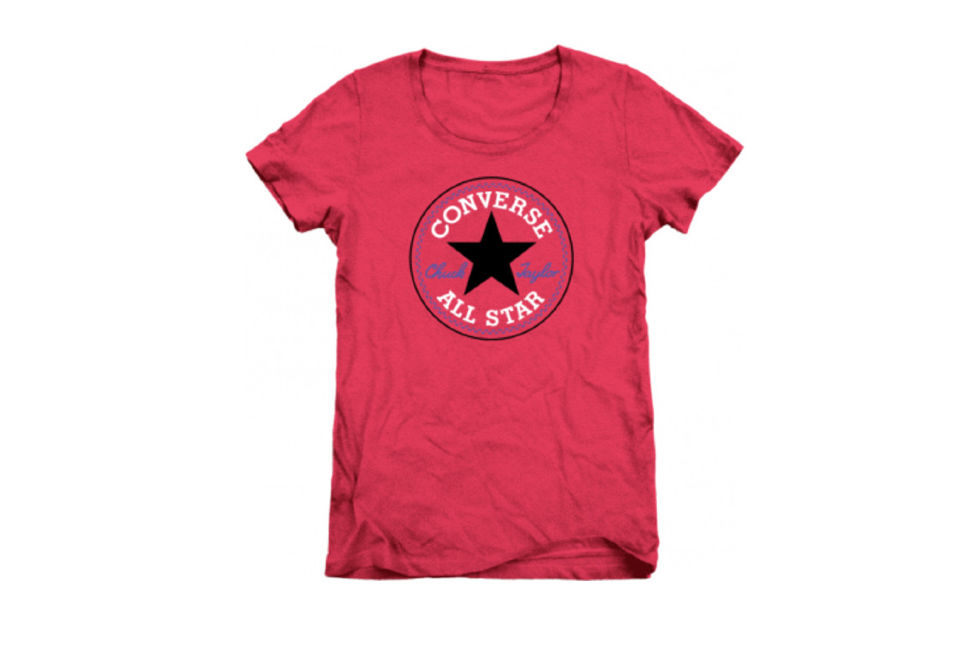 

Футболка женская Converse 06930C686 красная XS, Красный, 06930C686