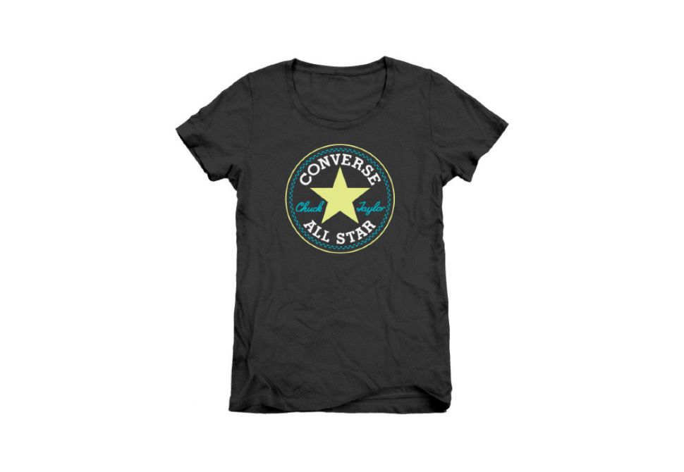 

Футболка женская Converse 06930C001 черная S, 06930C001