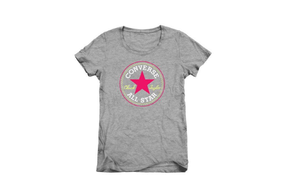 

Футболка женская Converse 06930C035 серая S, Серый, 06930C035