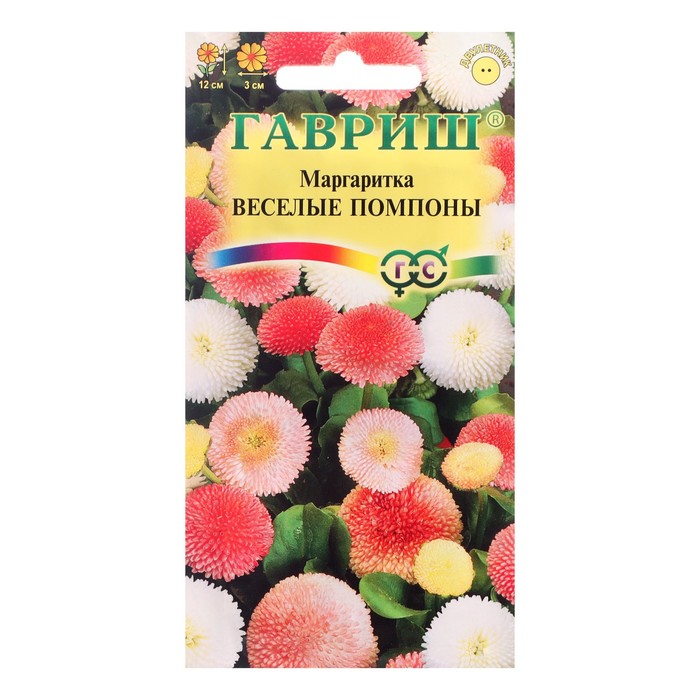

Семена цветов "Гавриш" Маргаритка "Веселые помпоны", 0,02 г