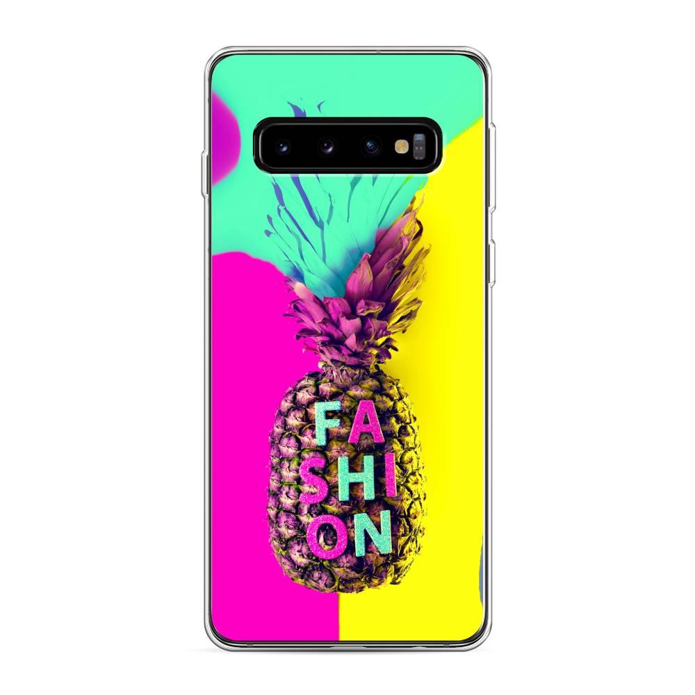 

Чехол Awog на Samsung Galaxy S10 "Кислотный ананас", Разноцветный, 27050-10