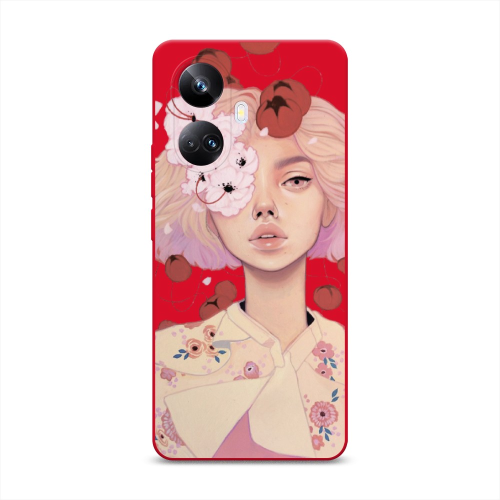 

Чехол Awog на Realme 10 Pro+ "Цветочная анархия", Бежевый;розовый;бордовый, 2512353-1