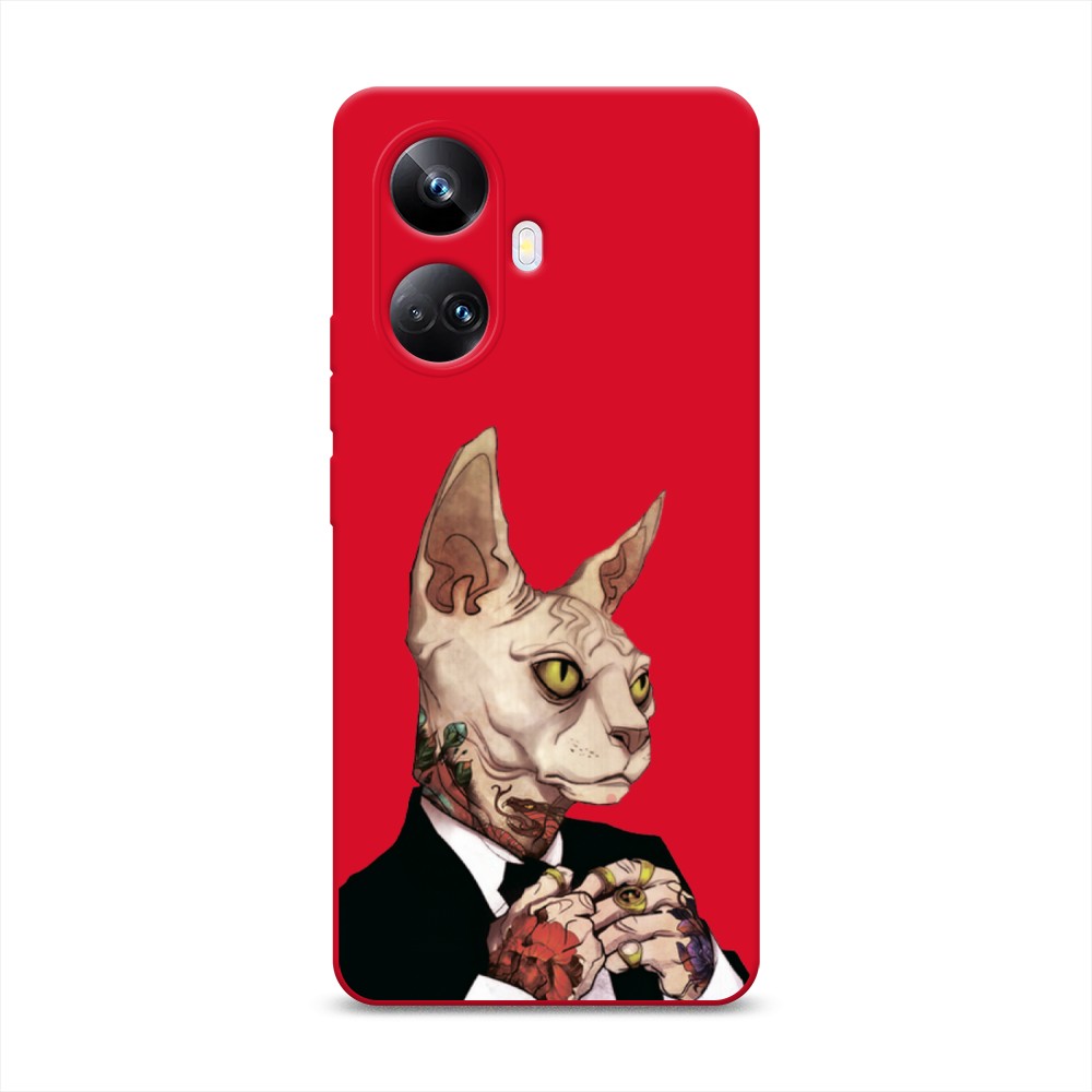 

Чехол Awog на Realme 10 Pro+ "Татуированный сфинкс", Бежевый;черный;красный, 2512353-1