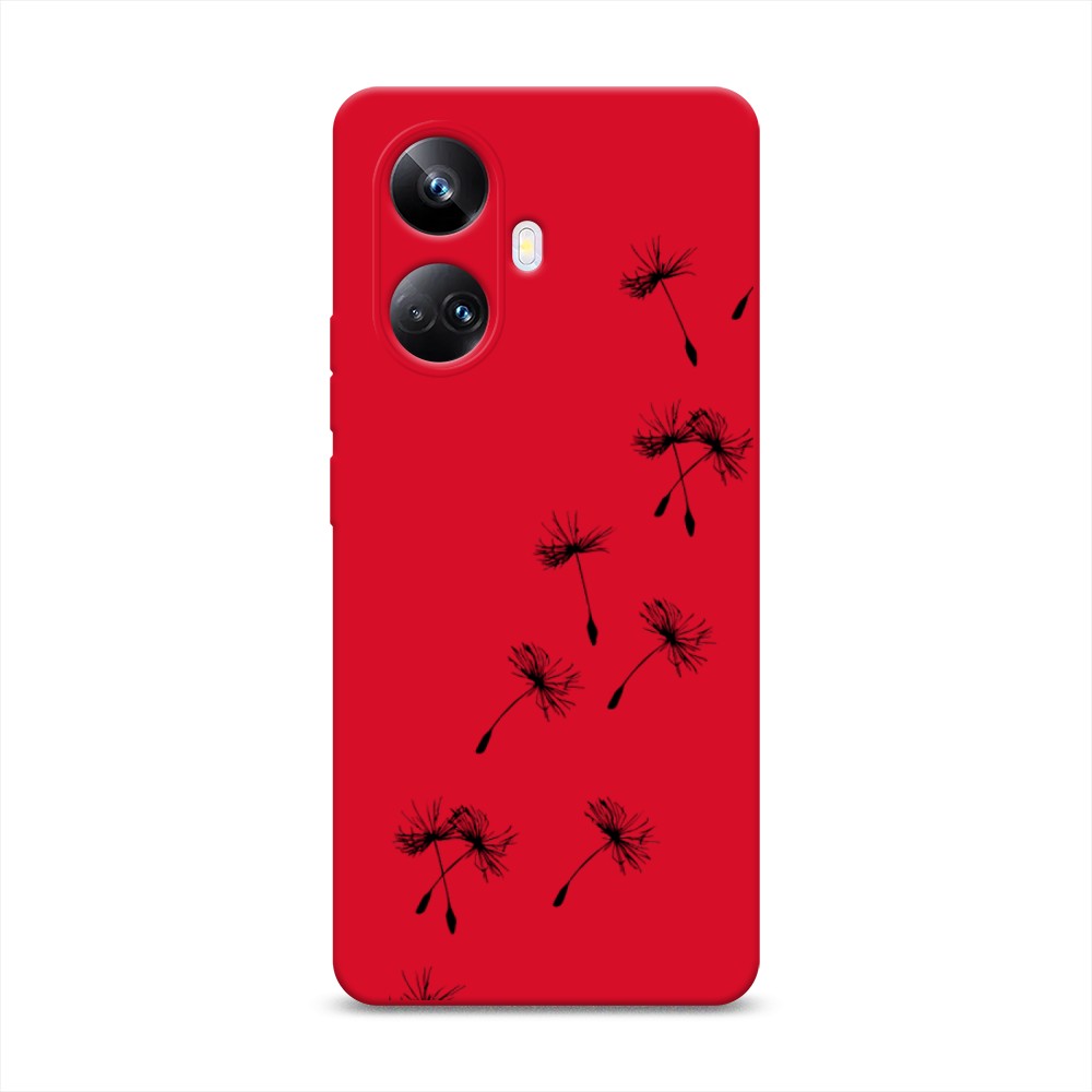 

Чехол Awog на Realme 10 Pro+ "Летящие одуванчики", Черный, 2512353-1