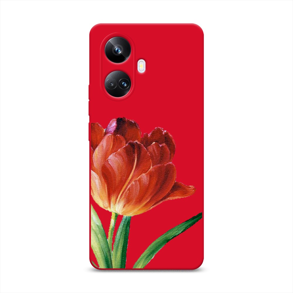 

Чехол Awog на Realme 10 Pro+ "Красный тюльпан", Оранжевый;зеленый, 2512353-1