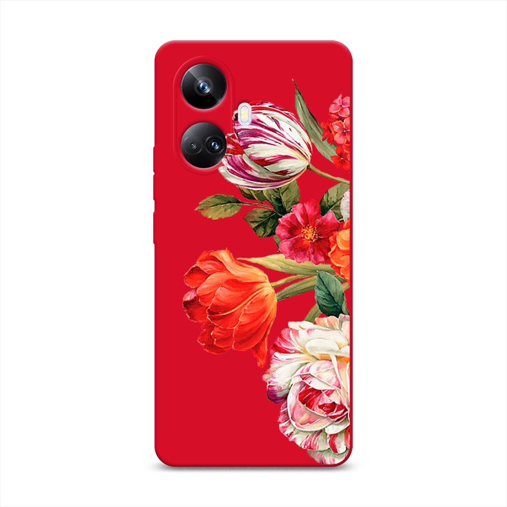 

Чехол Awog на Realme 10 Pro+ "Весенний букет", Красный;розовый;зеленый, 2512353-1