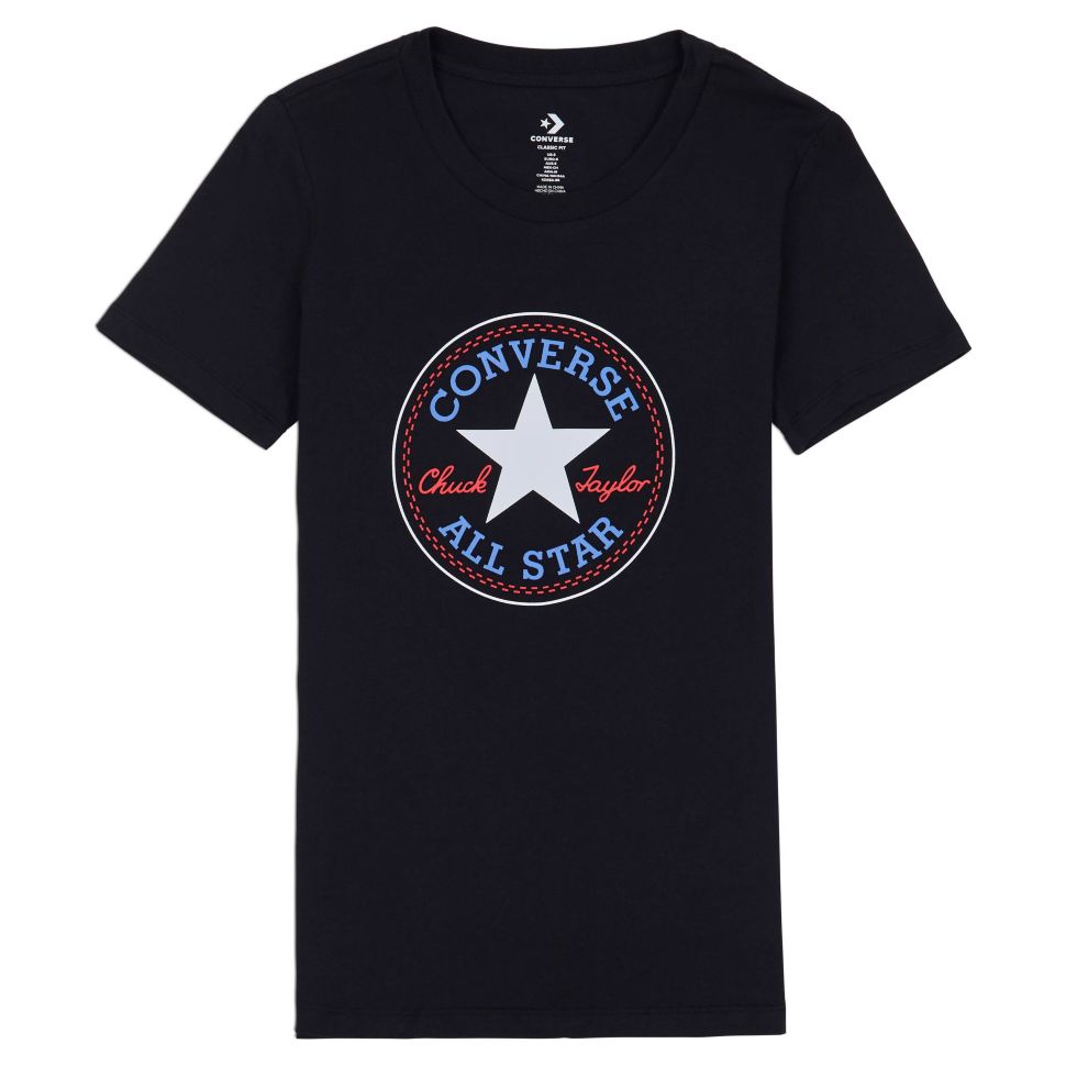 

Футболка женская Converse 10017759001 черная M, 10017759001