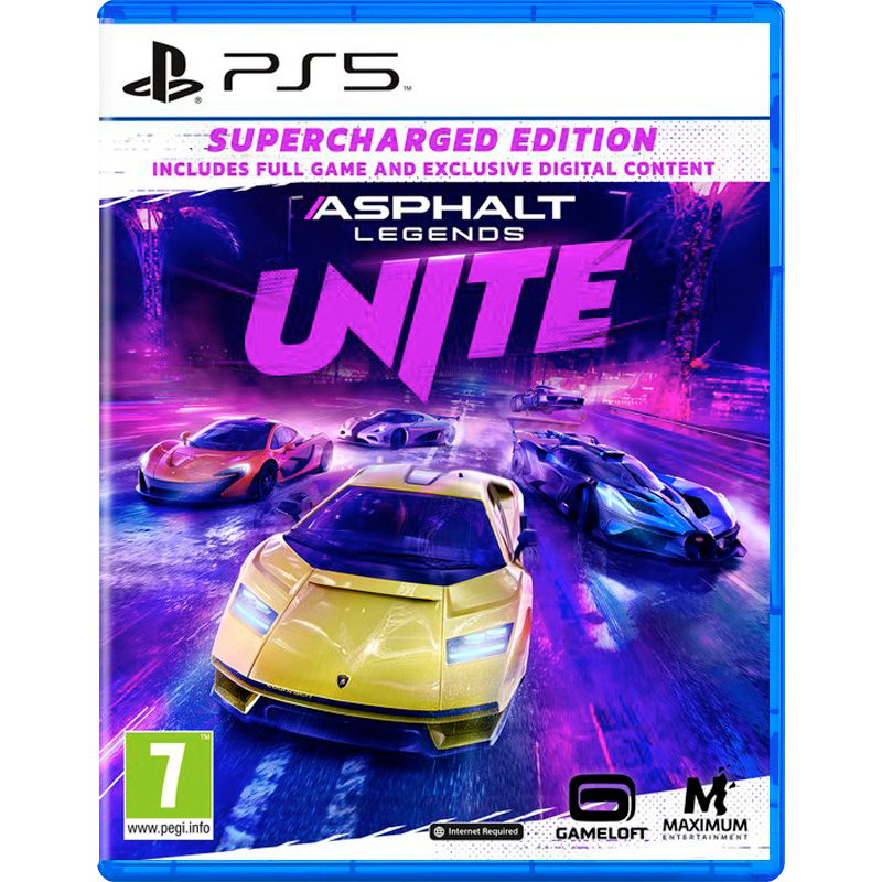 

Игра Asphalt Legends UNITE Supercharged Edition (PS5, русские субтитры), Asphalt Legends UNITE Supercharged Edition