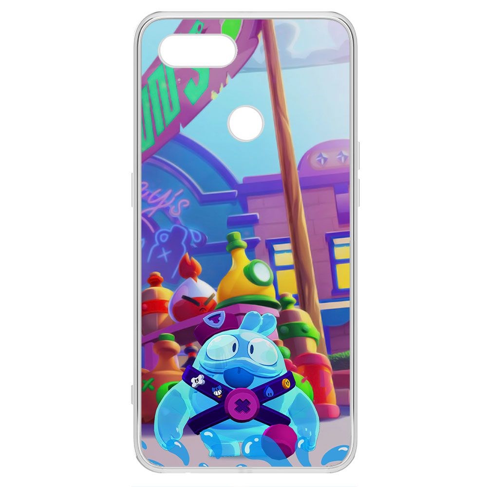 

Чехол-накладка Brawl Stars-Скуик для Oppo A5s, Прозрачный