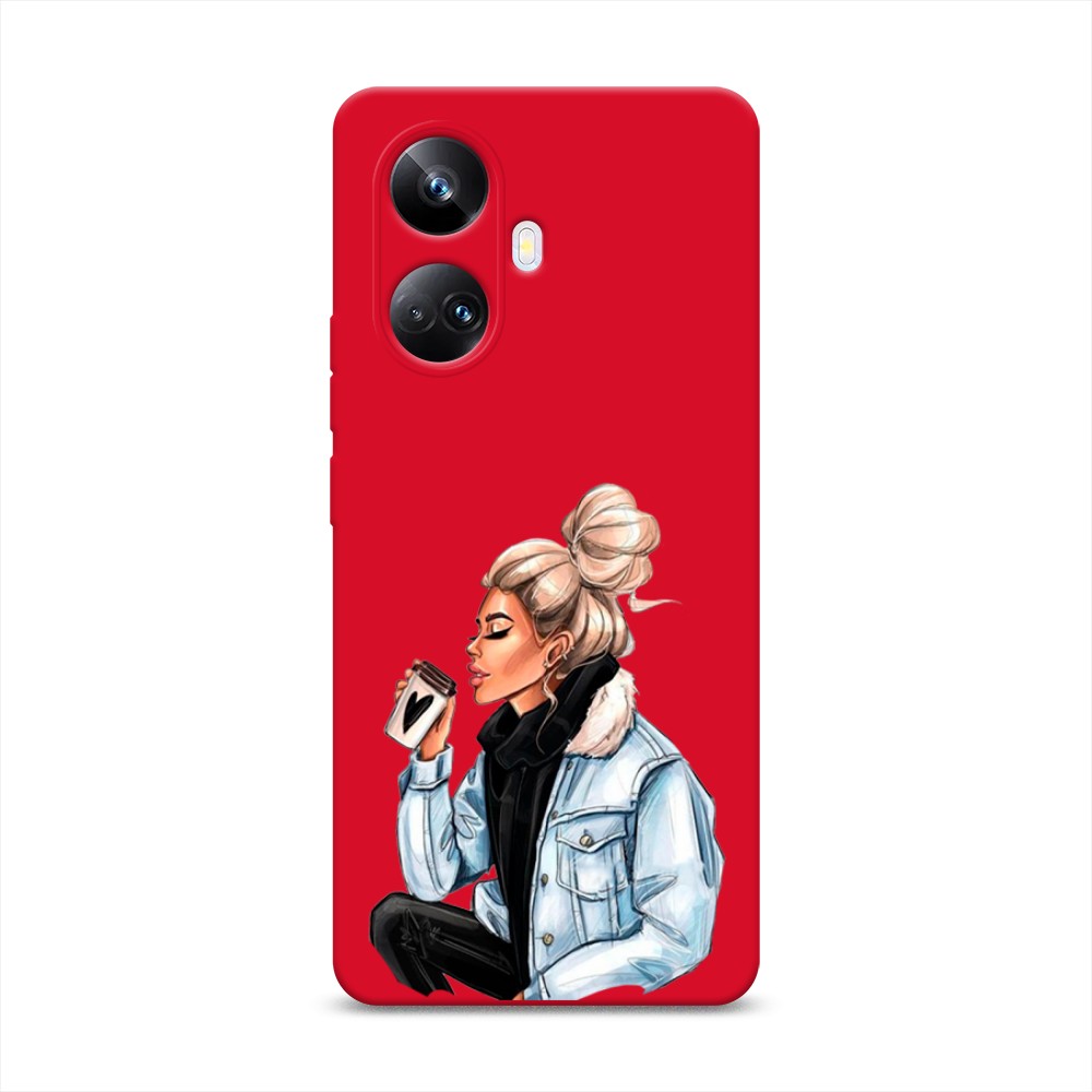 

Чехол Awog на Realme 10 Pro+ "Cute girl", Бежевый;черный;голубой, 2512353-1