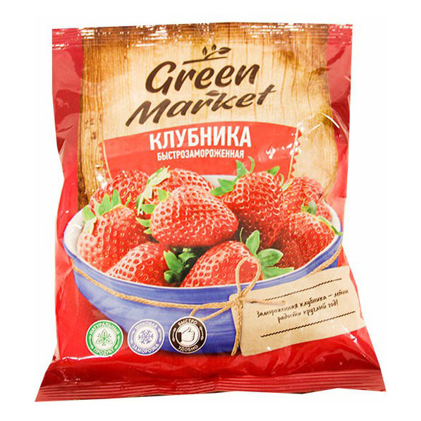 

Клубника Green Market быстрозамороженная 300 г