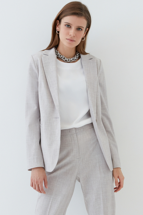 

Пиджак женский ZARINA 1224202622 серый 46 RU, 1224202622