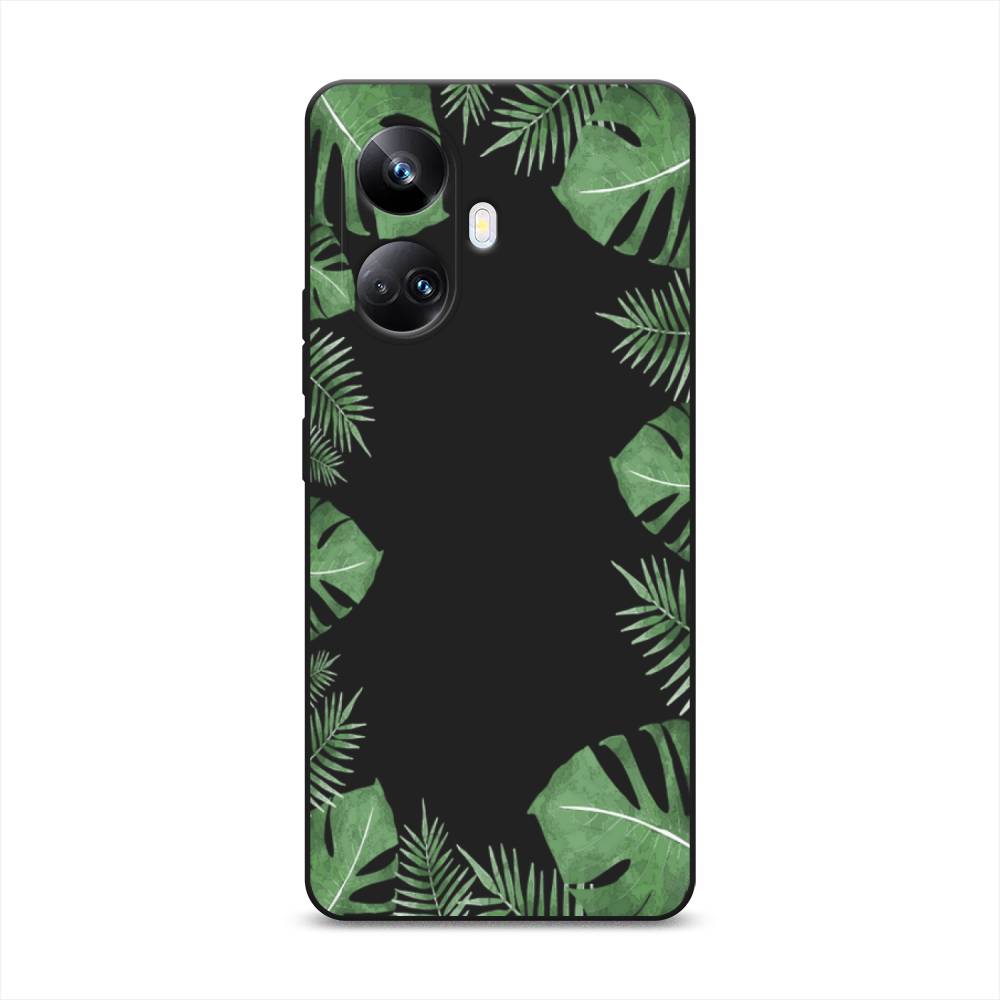 

Чехол Awog на Realme 10 Pro+ "Листья папоротника рамка", Зеленый, 2512352-1