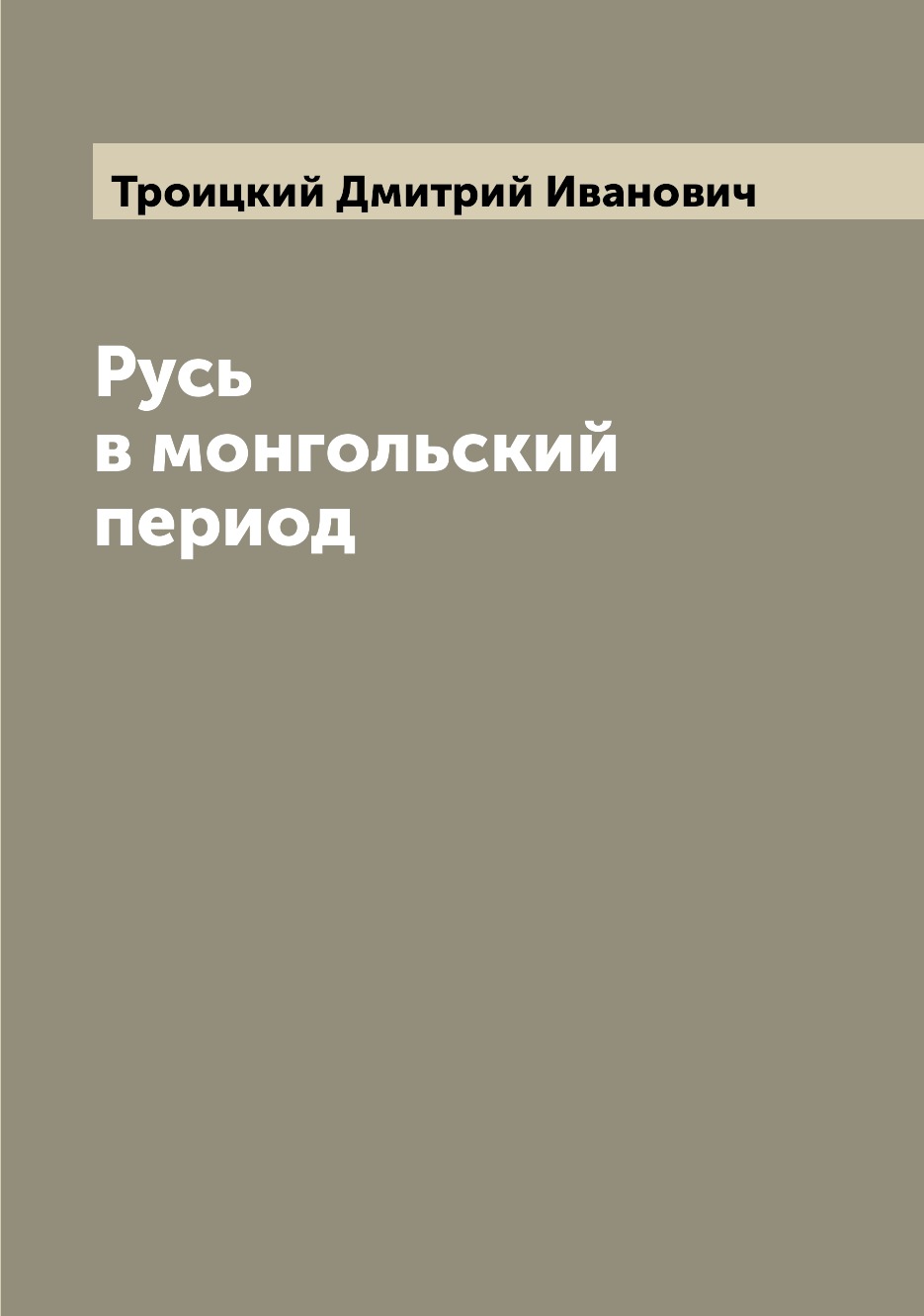 

Книга Русь в монгольский период