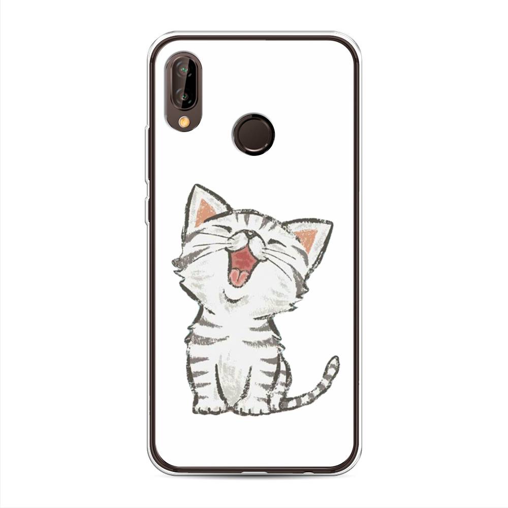 

Чехол Awog на Huawei Nova 3 "Котенок рисованный", Серый;белый, 66150-1