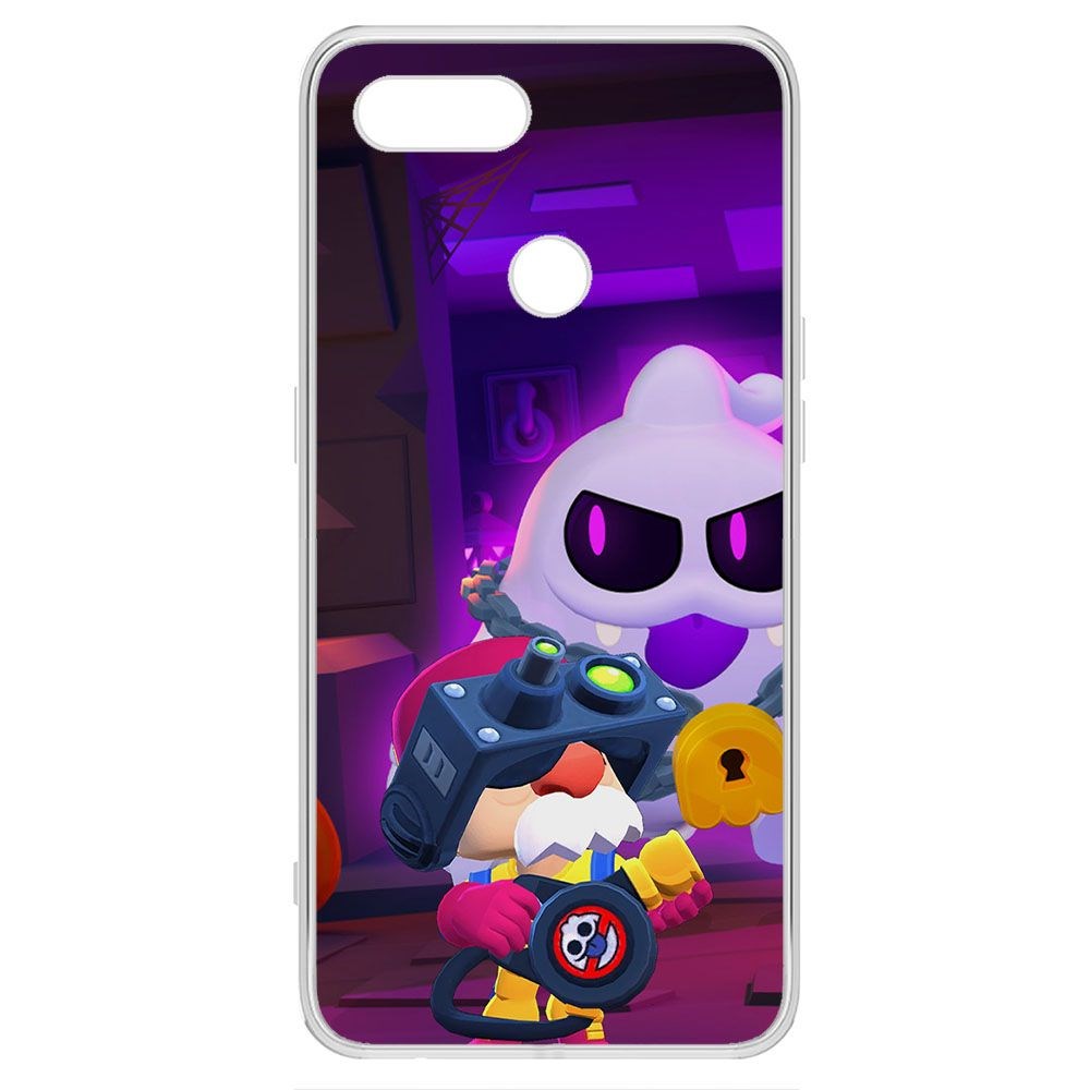 

Чехол-накладка Brawl Stars-Охотник за Скуиками Гэйл для Oppo A12, Прозрачный