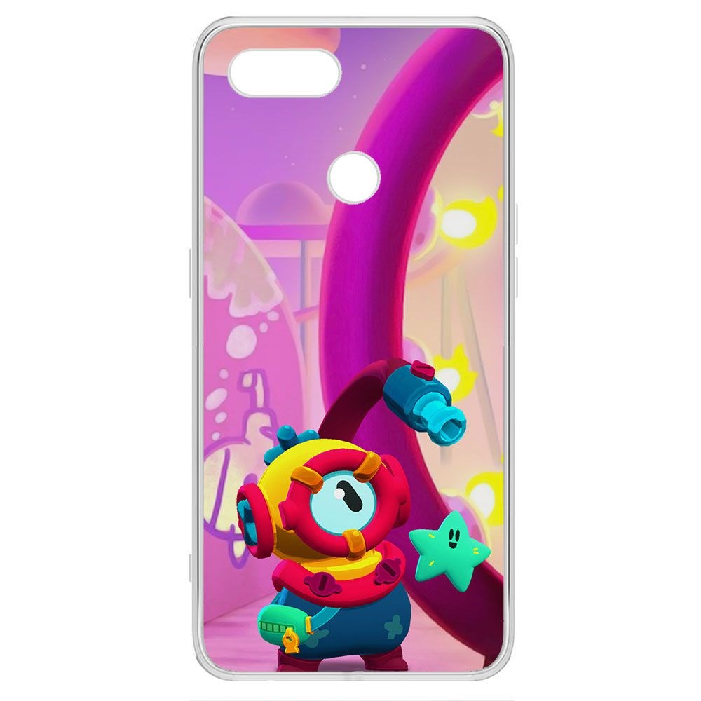 

Чехол-накладка Brawl Stars-Отис для Oppo A12, Прозрачный