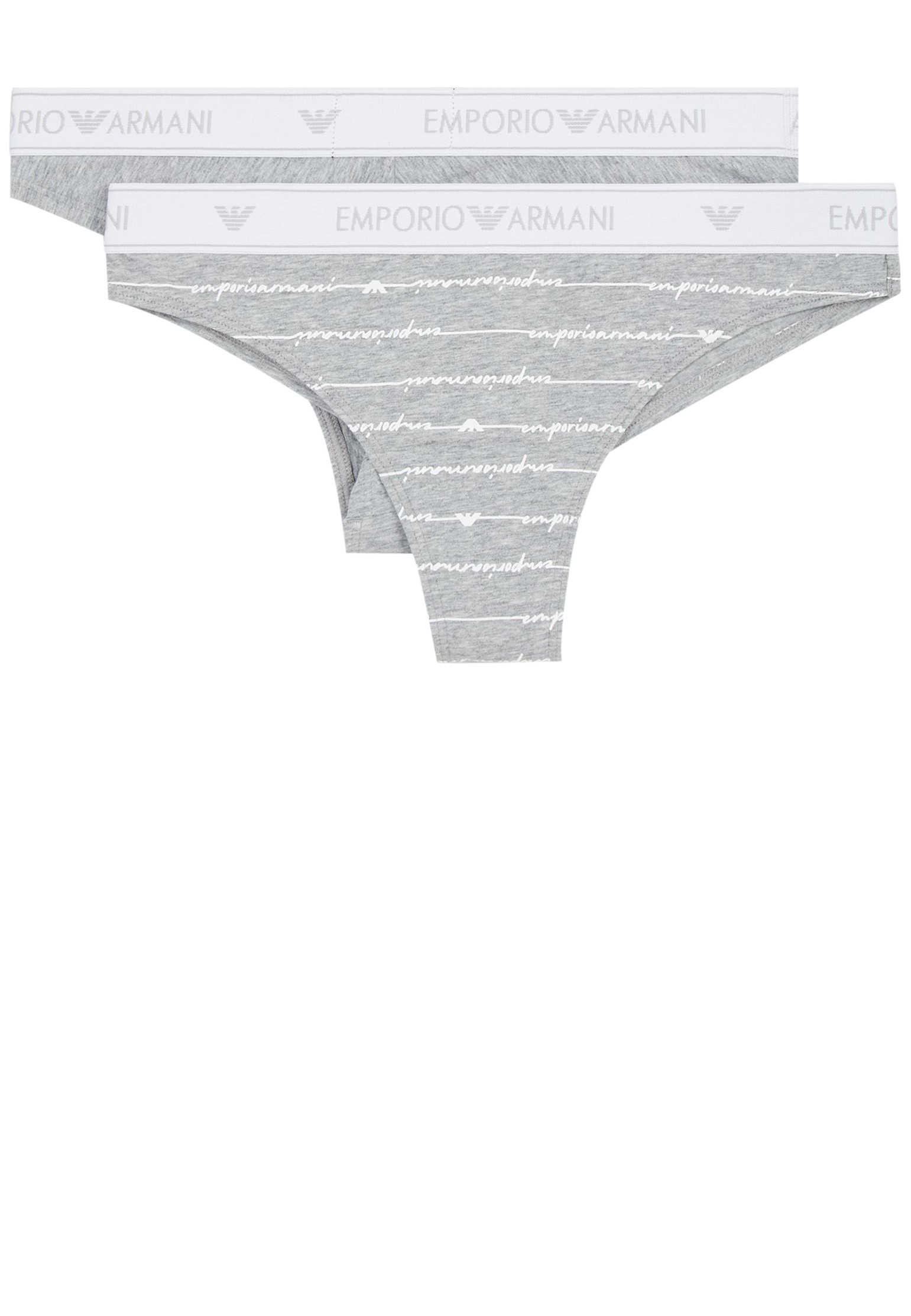 

Комплект трусов женских Emporio Armani 126673 серых M, 126673