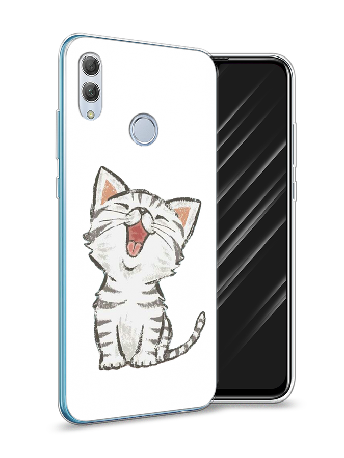 

Чехол Awog на Honor 10 Lite "Котенок рисованный", Серый;белый, 67550-1