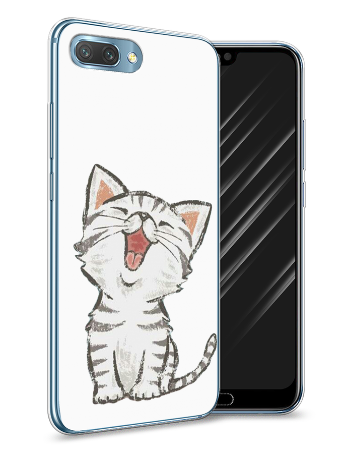 фото Чехол awog "котенок рисованный" для honor 10