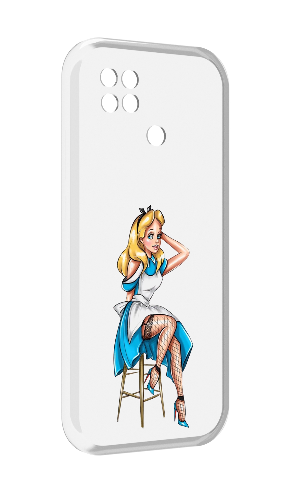 Чехол MyPads девушка-в-чулках женский для Xiaomi Poco C40