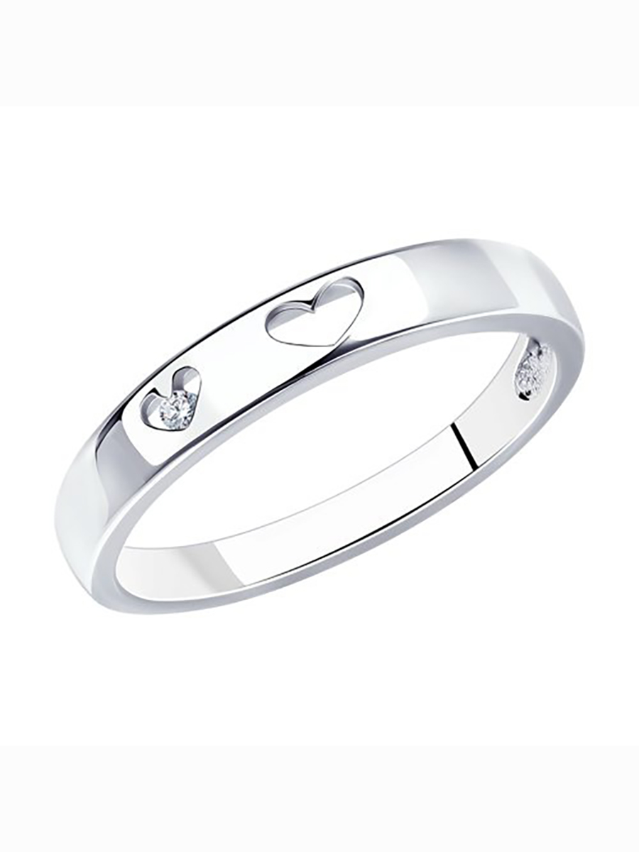 

Кольцо из серебра р.  585Gold 701010434, фианит, 701010434