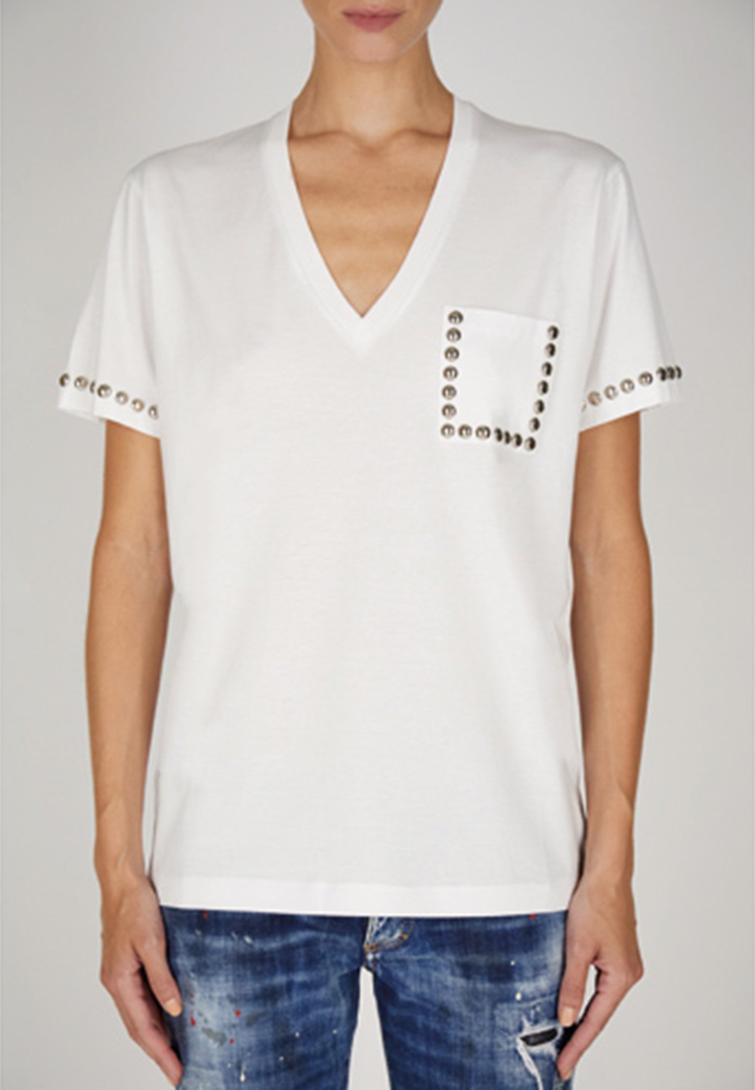 

Футболка женская DSquared2 124425 белая XS, Белый, 124425
