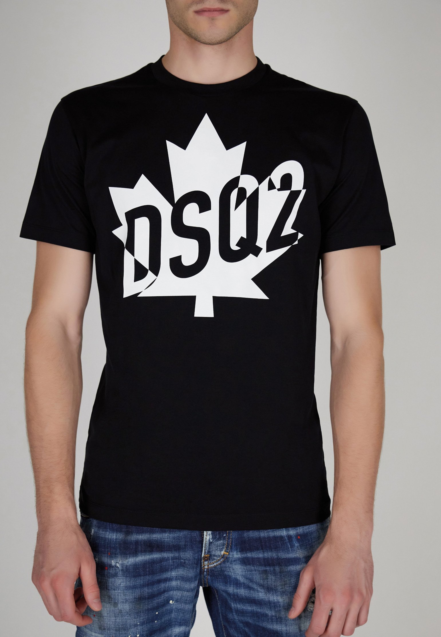 

Футболка мужская DSquared2 124408 черная S, Черный, 124408