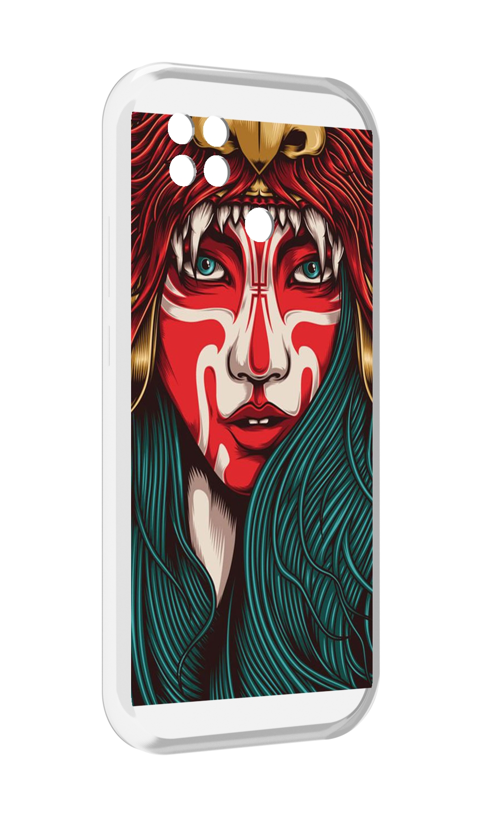 

Чехол MyPads девушка-в-маскировке для Xiaomi Poco C40, Прозрачный, Tocco