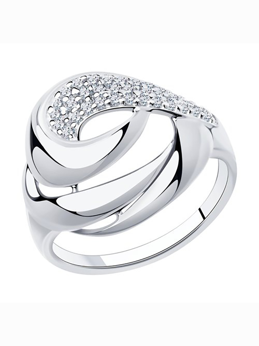 

Кольцо из серебра р.  585Gold 701010421, фианит, 701010421