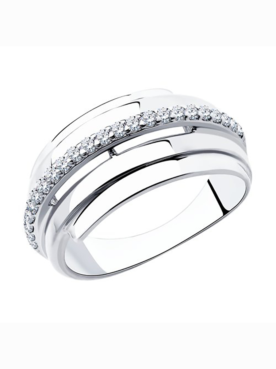 

Кольцо из серебра р.  585Gold 701010415, фианит, 701010415