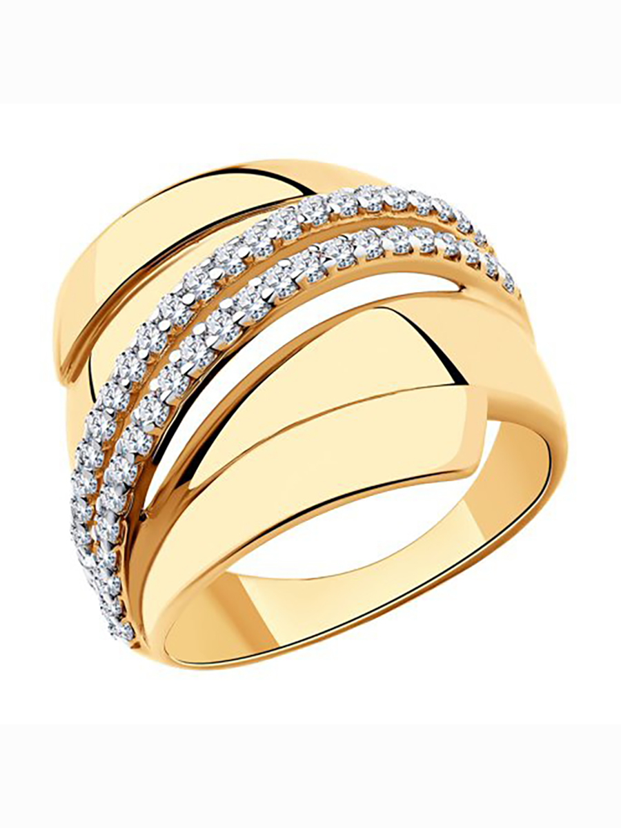 

Кольцо женское из серебра с фианитом 585Gold 701010412, р, 701010412