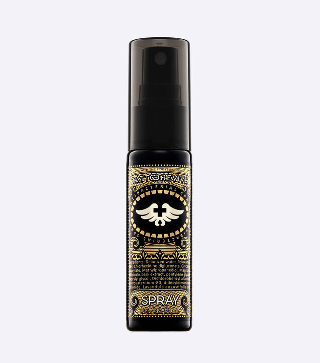 Обезжиривающий спрей для кожи Tattoo Revive Spray 30мл 1oz 12 шт коробка камиллосан м mund und rachen спрей с дозатором 30мл