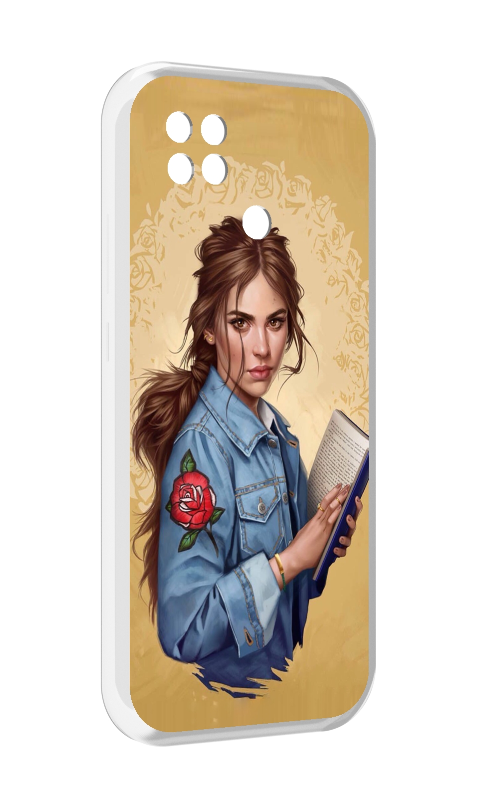 

Чехол MyPads девушка-в-бежевом-фоне для Xiaomi Poco C40, Прозрачный, Tocco