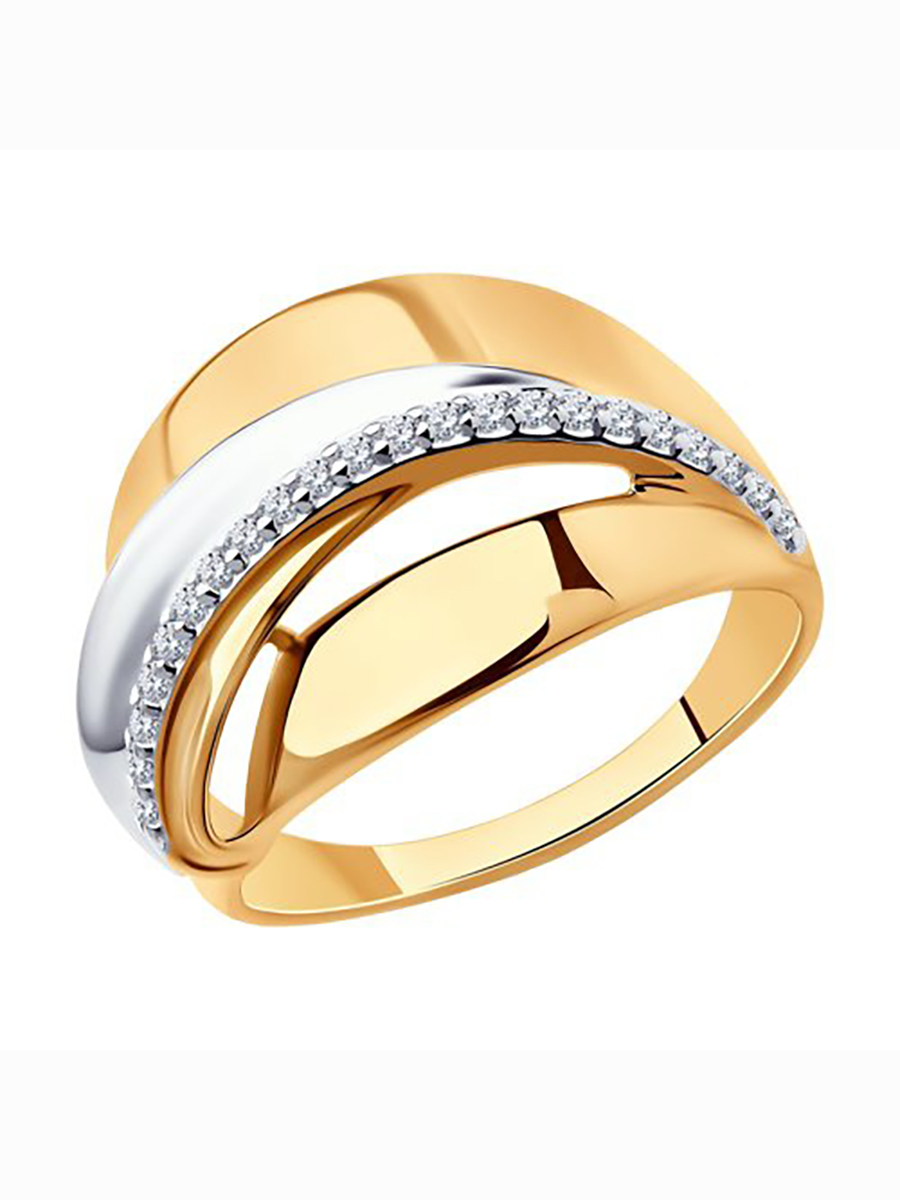 

Кольцо женское из серебра с фианитом 585Gold 701010411, р, 701010411