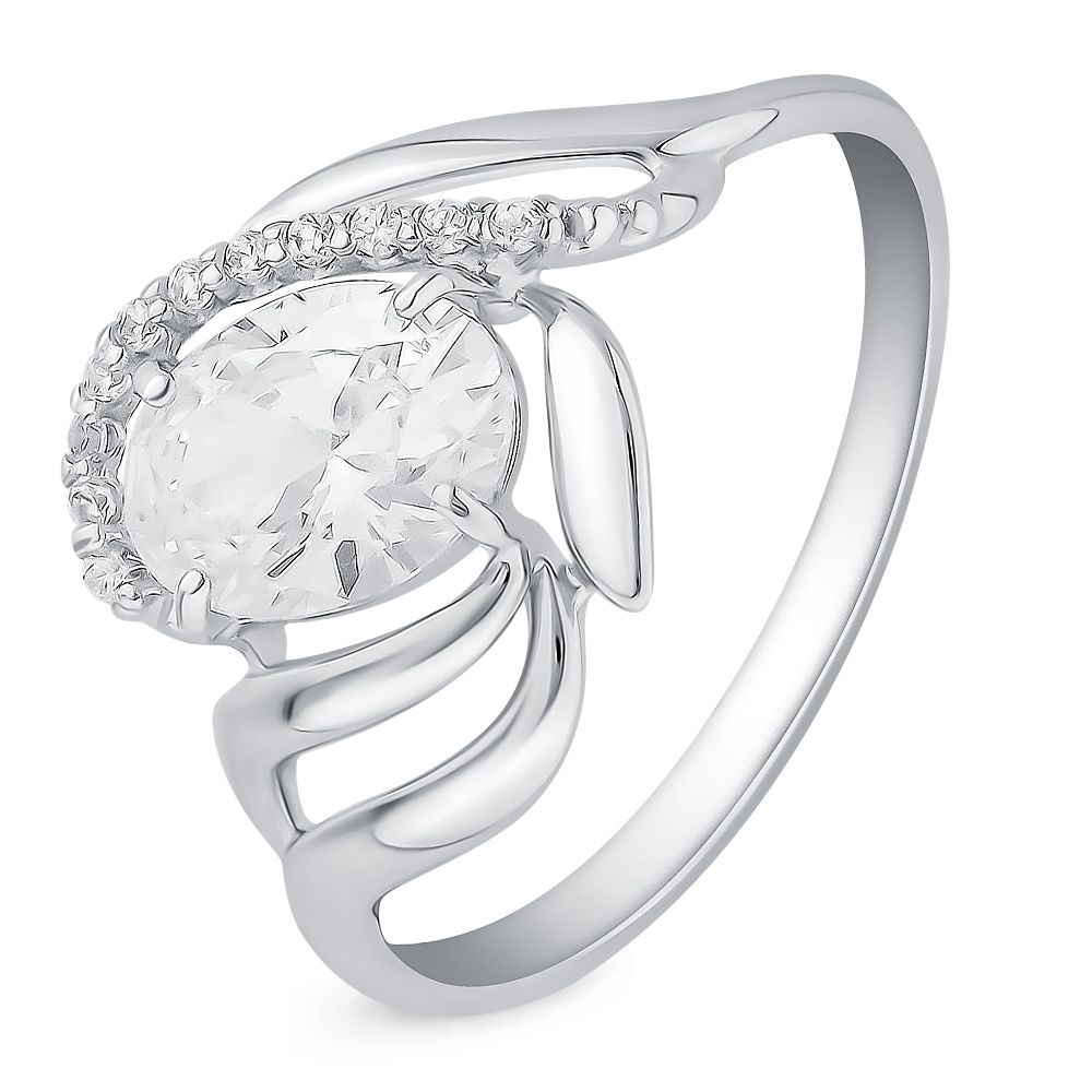 

Кольцо женское из серебра с фианитом 585Gold 701010399, р, 701010399