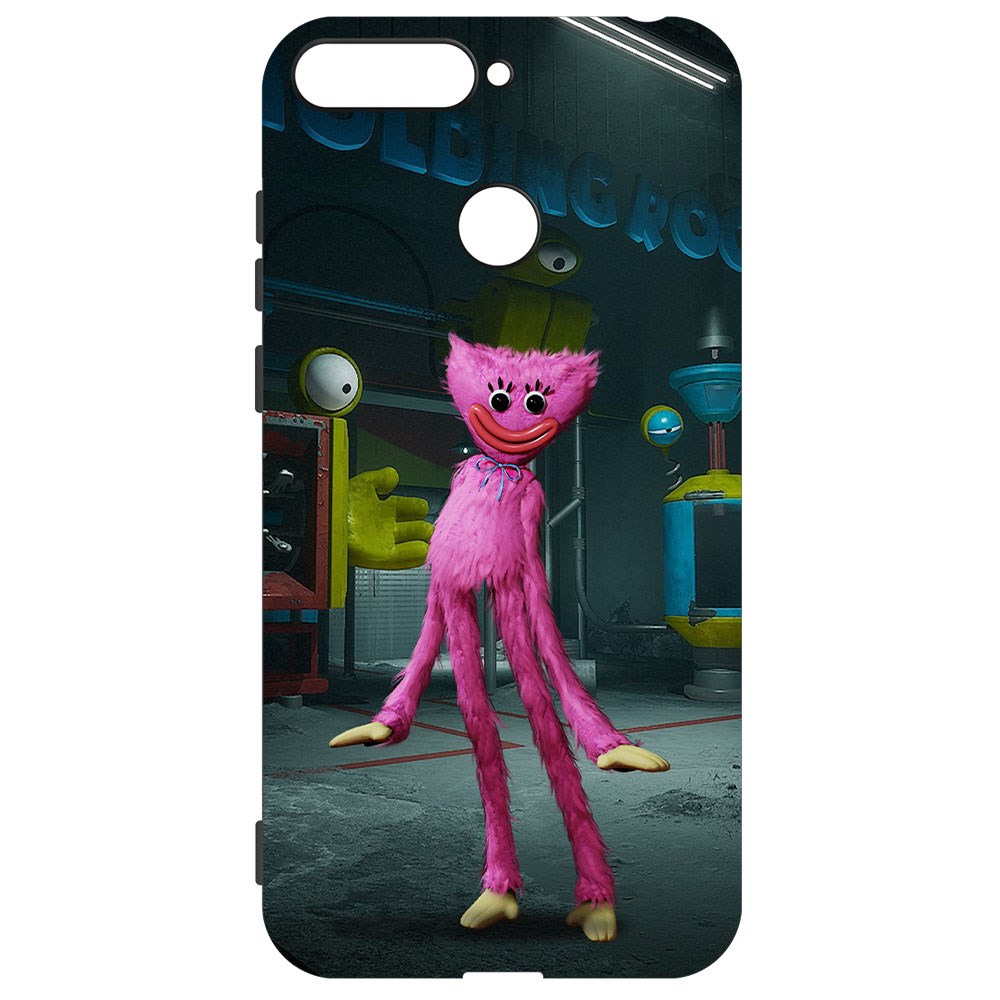 

Чехол-накладка Софт Хаги Ваги - Киси Миси для Huawei Y6 Prime (2018), Черный