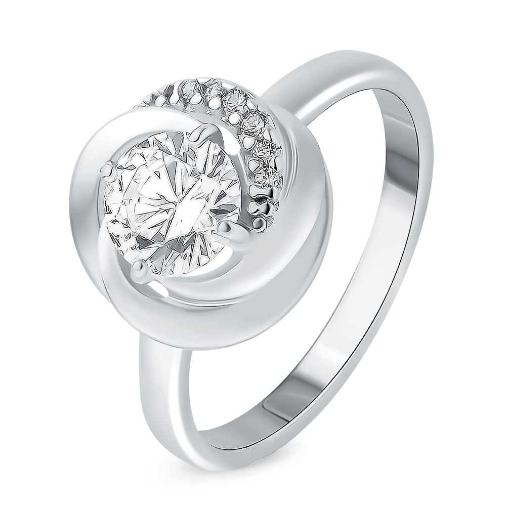 

Кольцо женское из серебра с фианитом 585Gold 701010398, р, 701010398