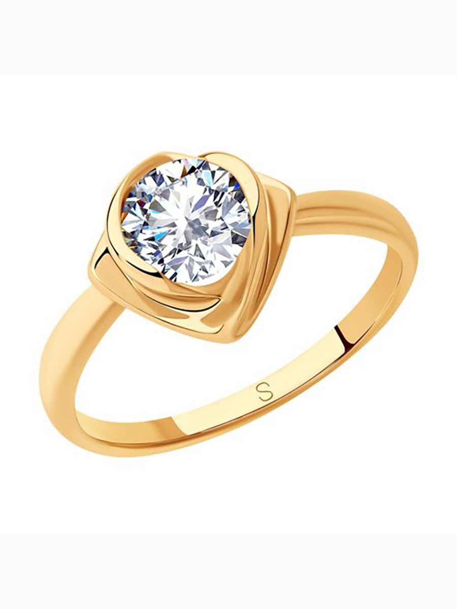 

Кольцо женское из серебра с фианитом 585Gold 701010395, р, 701010395