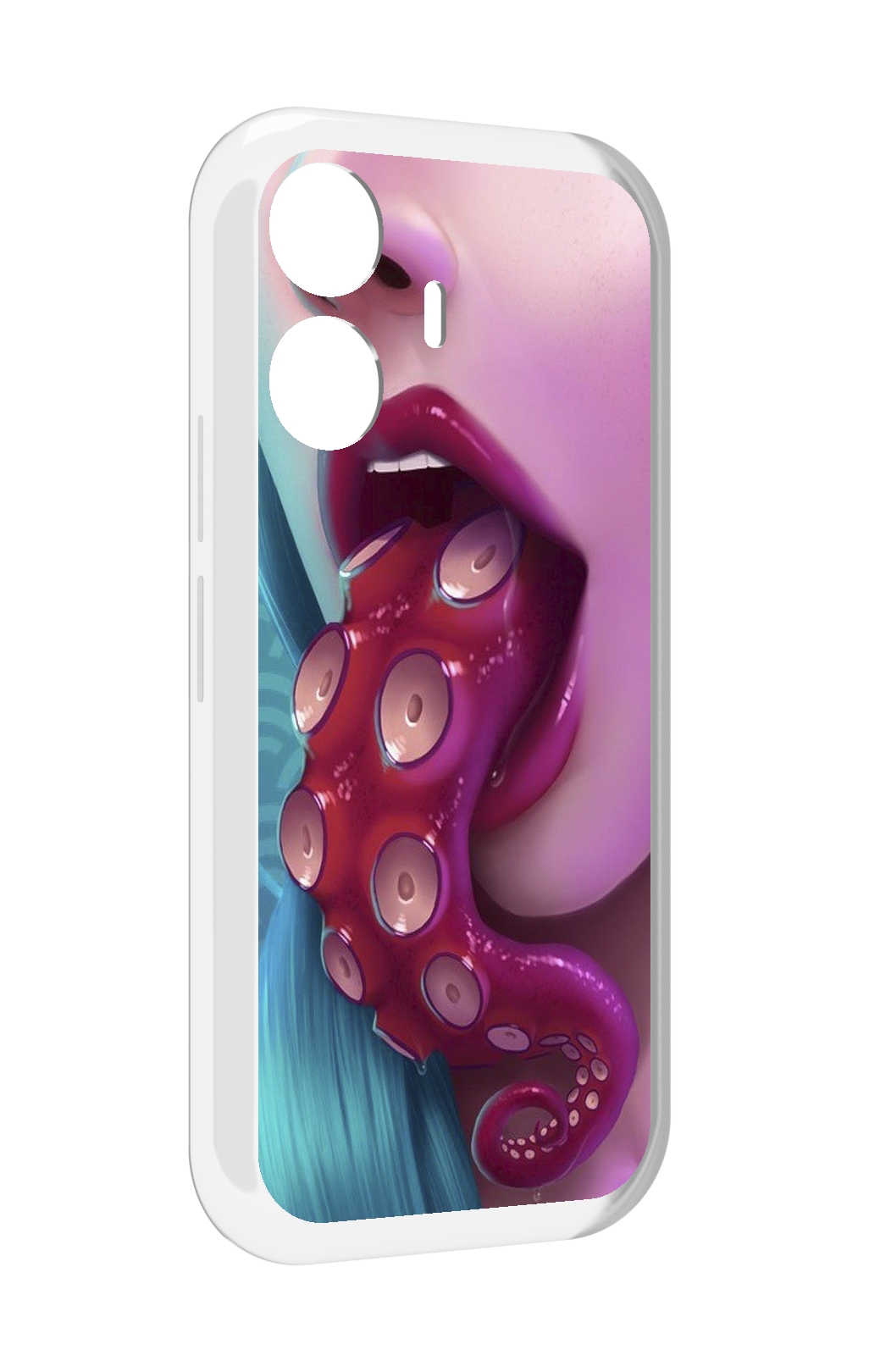 

Чехол MyPads девушка с щупальцой женский для Vivo Y77E / Vivo iQOO Z6 Lite, Прозрачный, Tocco