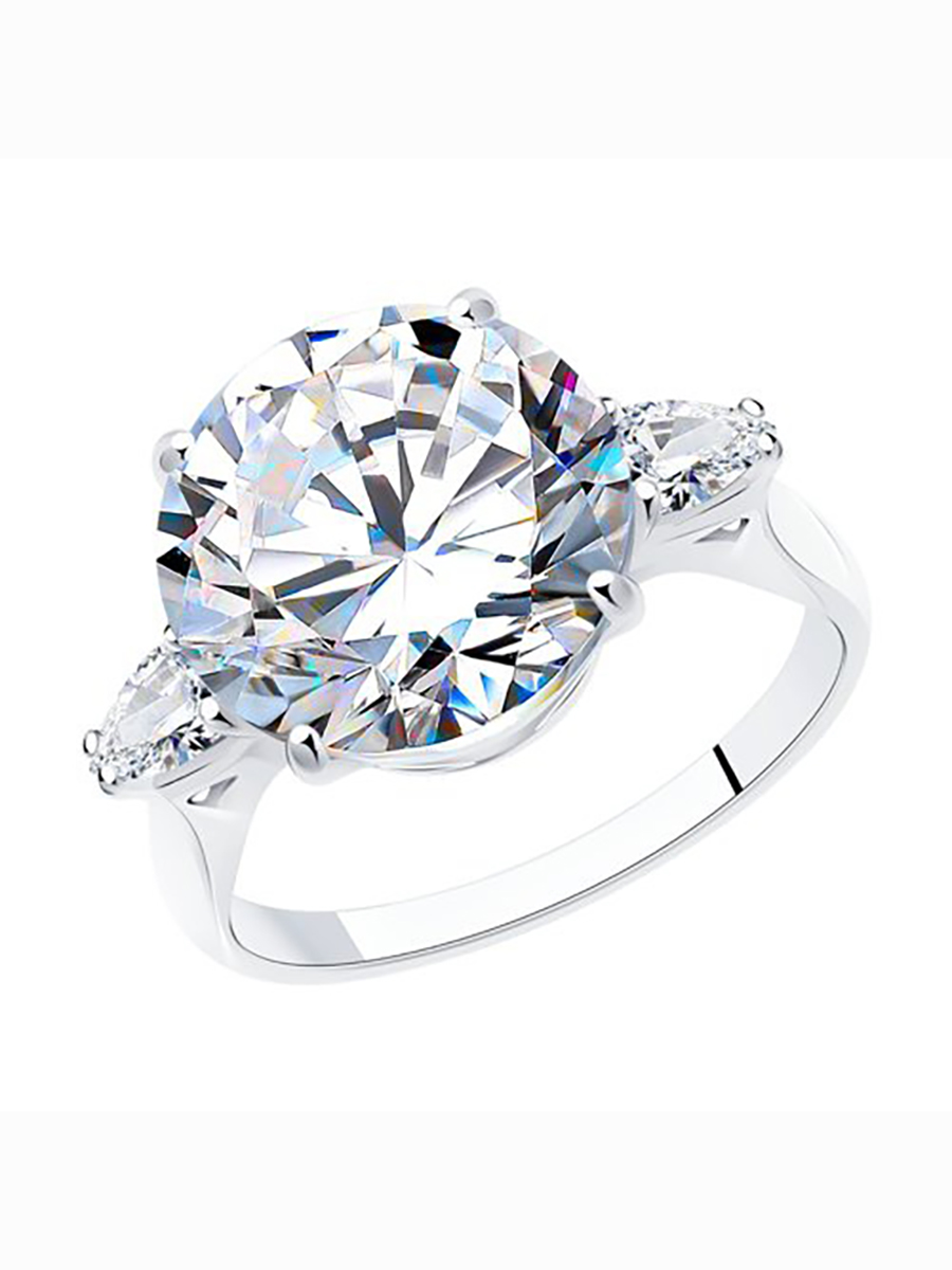 

Кольцо из серебра р.  585Gold 701010387, фианит, 701010387