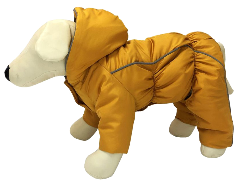 фото Комбинезон для собак osso ксп-1221 на синтепоне, горчичный, сука, зима, р.35 osso fashion