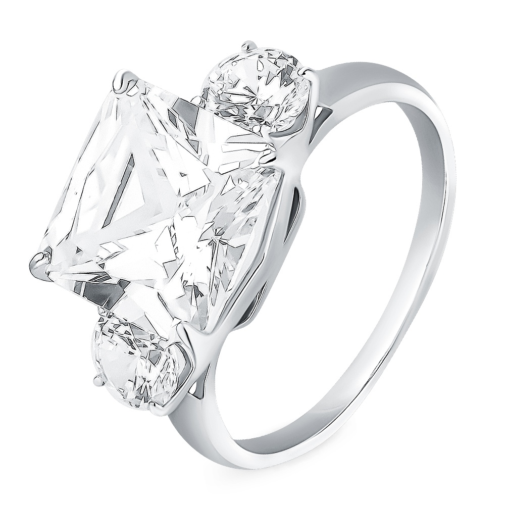 

Кольцо женское из серебра с фианитом 585Gold 701010383, р, 701010383