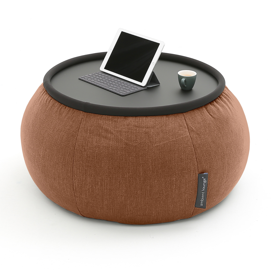 Журнальный столик пуф Ambient Lounge - Versa Table - Terra Cocta шенилл терракотовый 22990₽