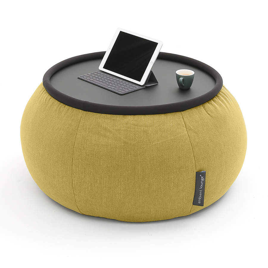 

Журнальный столик пуф Ambient Lounge - Versa Table - Yellow Shine (шенилл, желтый), Versa Table