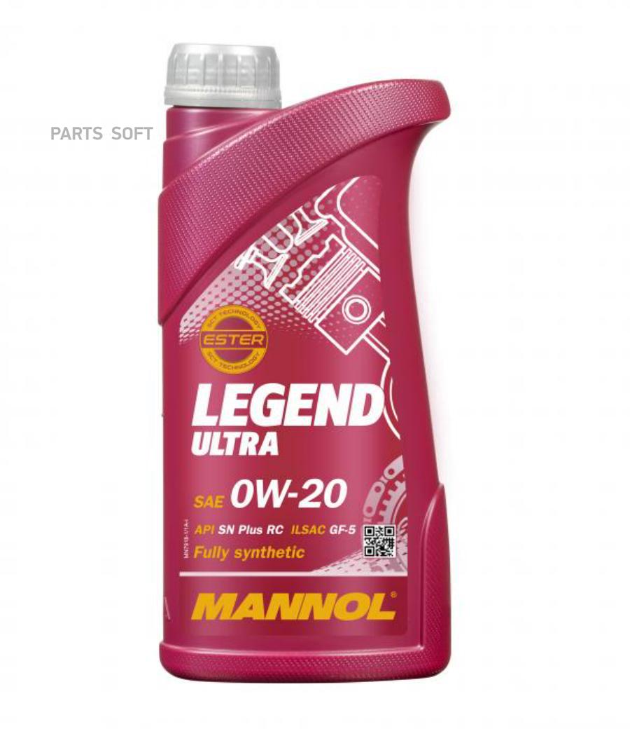 

Моторное масло Mannol синтетическое Legend Ultra 0W20 1л