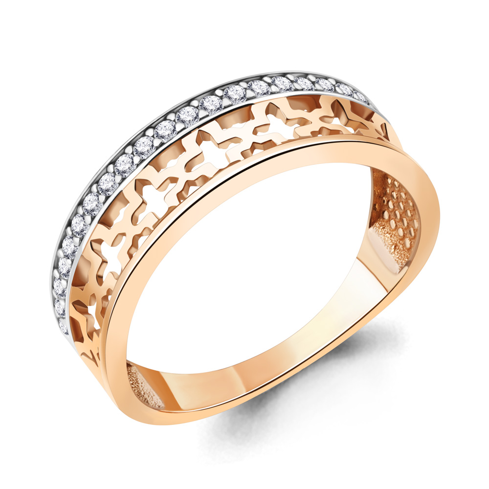 

Кольцо из серебра с фианитом р. Aquamarine 67867А, 67867А_925_з