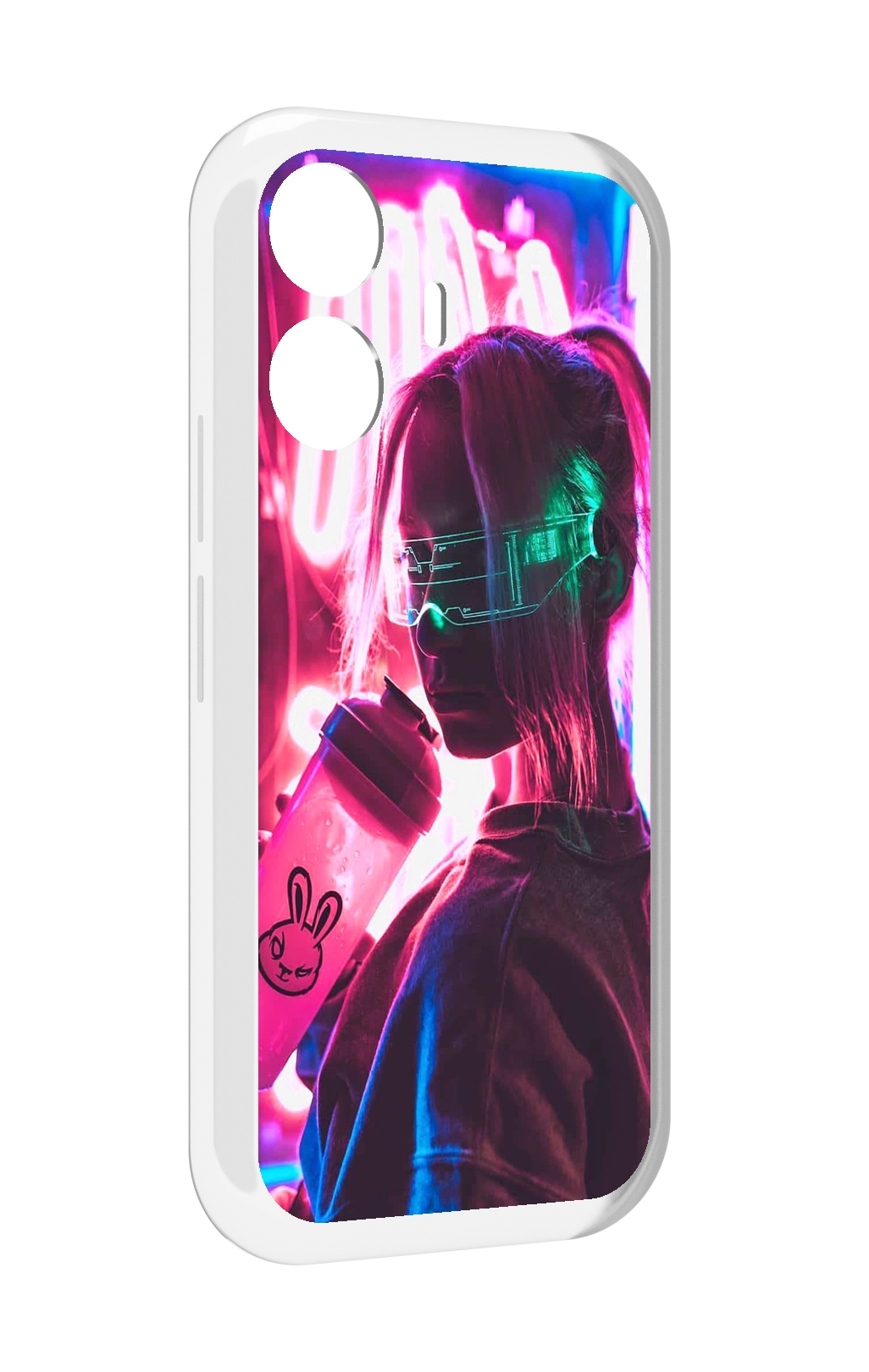 

Чехол MyPads девушка неоновый фон женский для Vivo Y77E / Vivo iQOO Z6 Lite, Прозрачный, Tocco